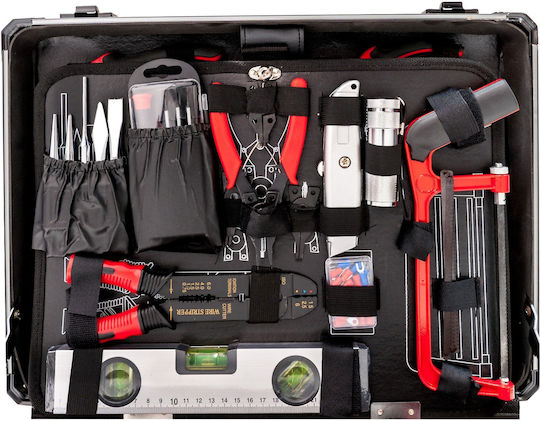 Airpress Valiza cu 127 Set de scule de electrician