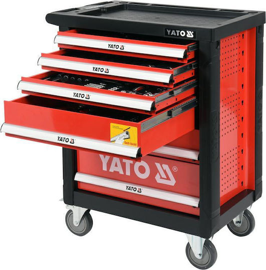 Yato Εργαλειοφόρος με 6 Συρτάρια και 185 Εργαλεία
