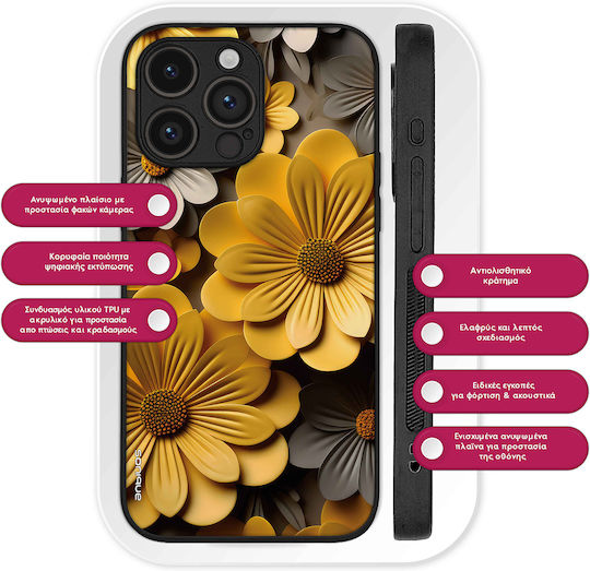 Θήκη Sonique 3d Flower Series Realme Note 60 4g Κίτρινο