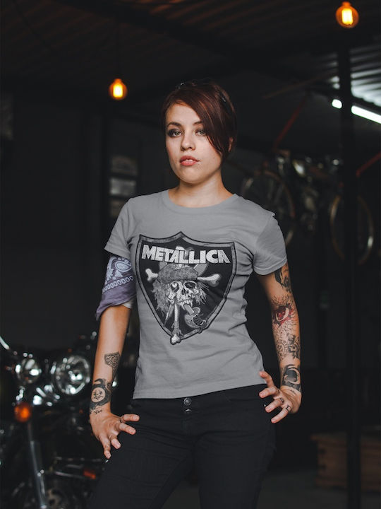 Tricou Metallica cu emblema craniu