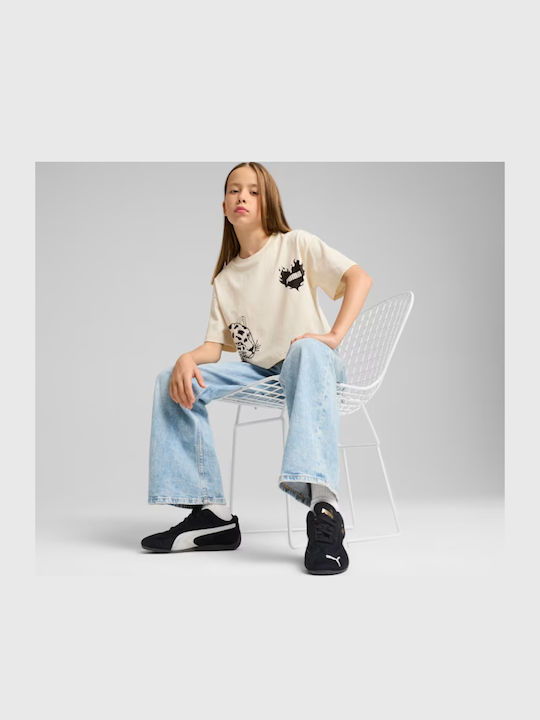 Παιδικό T-shirt Ecru Graphic