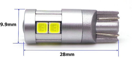 Λάμπα Αυτοκινήτου W5W / T10 / W16W / W3W Canbus LED Λευκό 12-24V