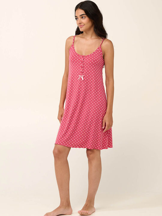 Vamp Sommer Damen Nachthemd Rose Taupe