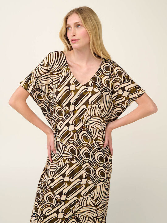 Καφτάνι Viscose Μαροκέν Patchwork Μοτίβο Green Juliet 22483-green Juliet 22483-green Juliet Green Juliet