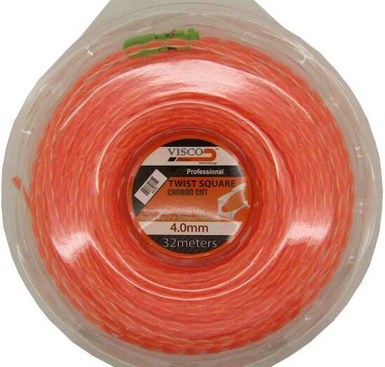 Visco Parts 4035 Square Twisted Brush Cutter Trimmer Line Length 32m and Thickness 4mm