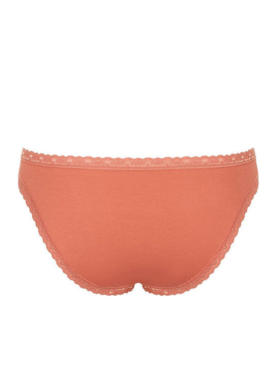 24/7 Weekend H Βαμβακερά Γυναικεία Slip 3Pack με Δαντέλα Πολύχρωμα