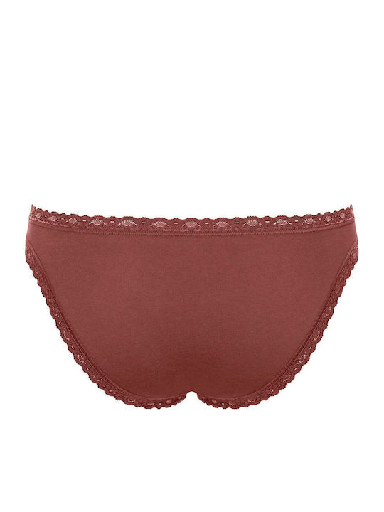 24/7 Weekend H Βαμβακερά Γυναικεία Slip 3Pack με Δαντέλα Πολύχρωμα