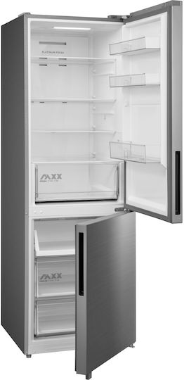 Midea Ψυγειοκαταψύκτης 401lt Total NoFrost Υ186xΠ59.5xΒ67εκ. Inox MDRB548MME46