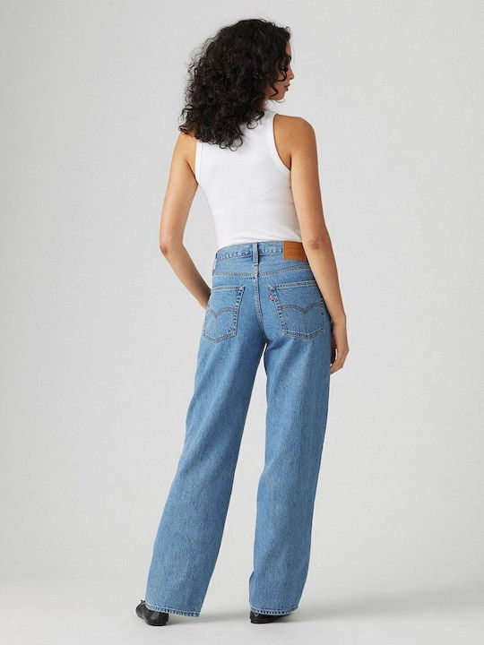 Baggy Dad Women's Jean Trousers in Dad Fit Indigo