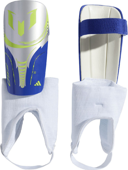 adidas Messi Sg Mtc Kids Soccer Shin Protectors Silver JN7437