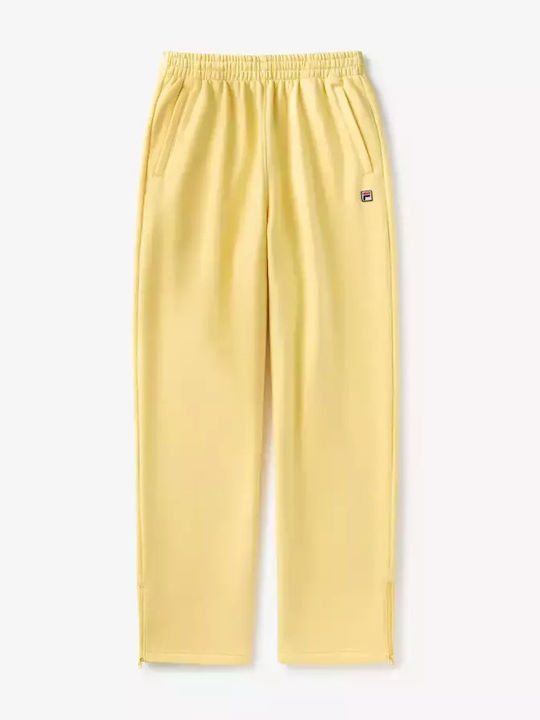 Hailey Bieber Baggy Sweats Παντελόνι Φόρμας Κίτρινο