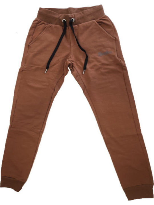 Sweatpants with Elastic Brown