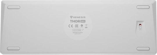 Genesis Thor 660 G2 Gaming Tastatură Mecanică 60% cu Gateron Red comutatoare și iluminare RGB (Engleză US) Alb