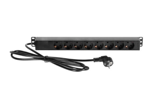 Πολύπριζο Rack 19" 8 Θέσεων 16a Adam Hall