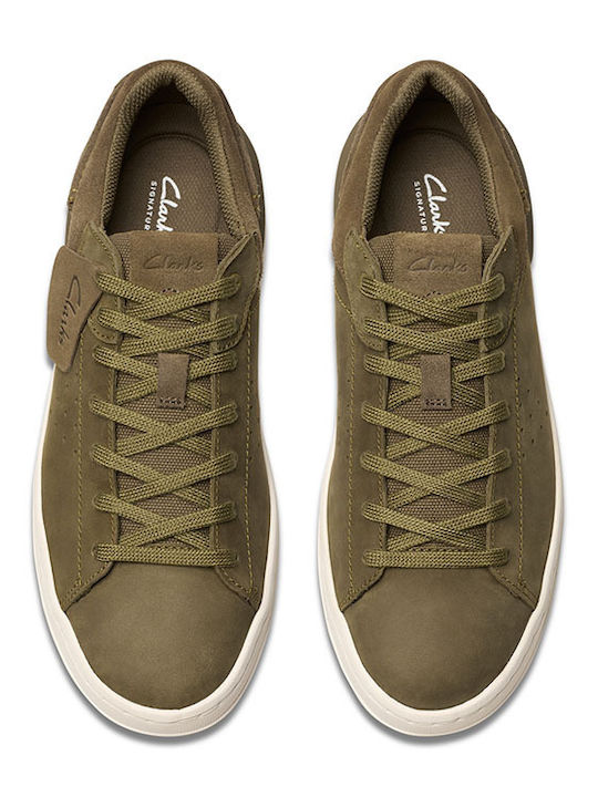 Ανδρικά Sneakers Λαδί Δέρμα Nubuck