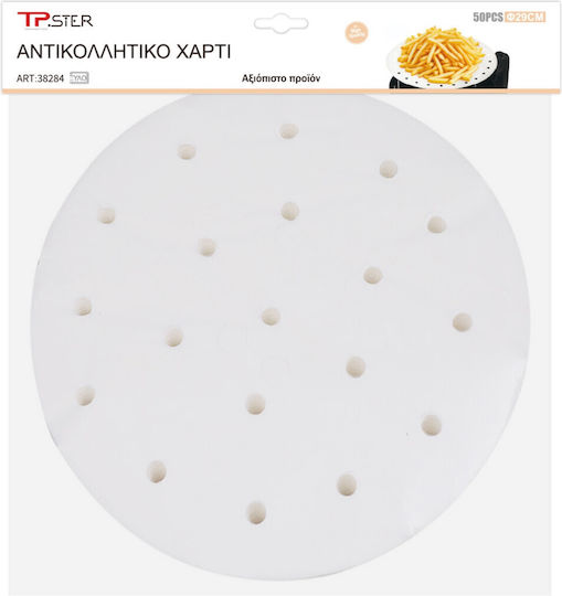 Tpster Antihaft-Backpapier Für Heißluftfritteusen 29x29cm 50 Stück