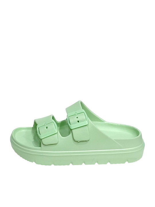 Flip Flops In Sandal Style In Green Colour