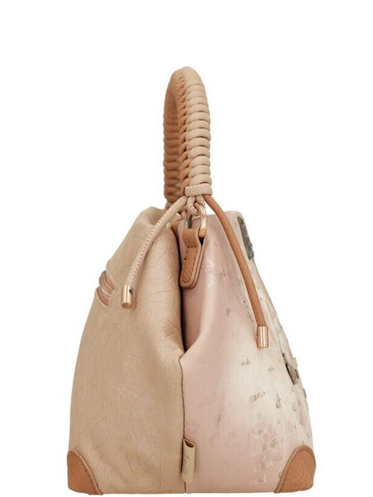 Damentasche Schultertasche Beige