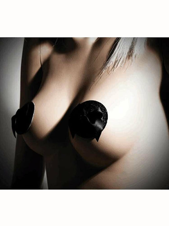 Bijoux Indiscrets Burlesque Pasties Glitter and Bow Black