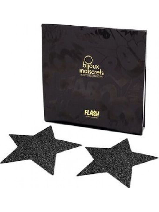 Bijoux Indiscrets Flash Star Capace de sfârcuri Negre