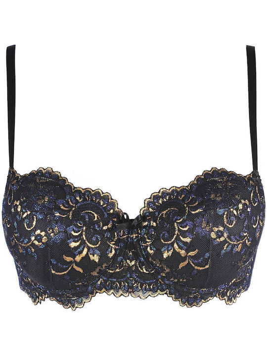 Push Up Bra Underwire Black / Black