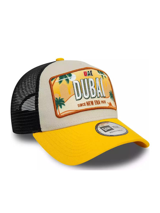 New Era License Plate 9Forty A-Frame Trucker Adjustable Cap 60595313 One Size Light Brown