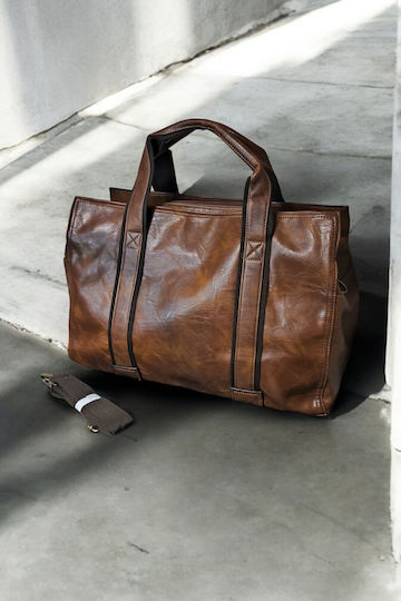 Reisetasche Braun aus Künstliches Leder