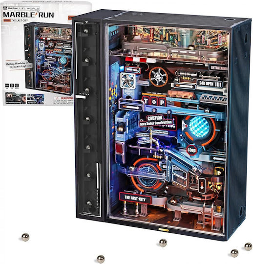 Rokr Παιχνίδι Κατασκευών Ξύλινo Robotime Series The Last City Led Edition για Παιδιά 8+ Ετών