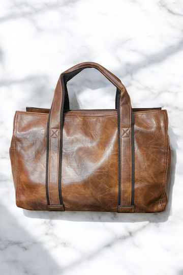 Reisetasche Braun aus Künstliches Leder