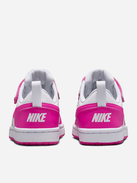Court Borough Kinder Sneakers mit Klettverschluss Fuchsie