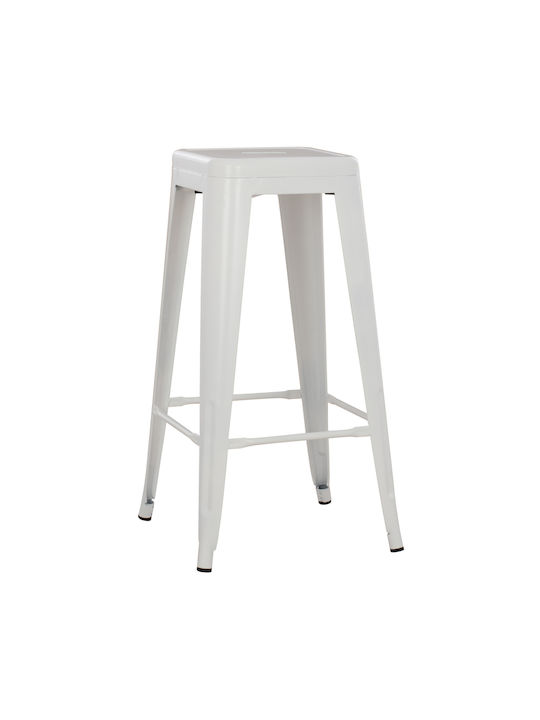 Hocker für Bar Für den Außenbereich Melita-pro White Checkmate 1Stück 43x43x78cm
