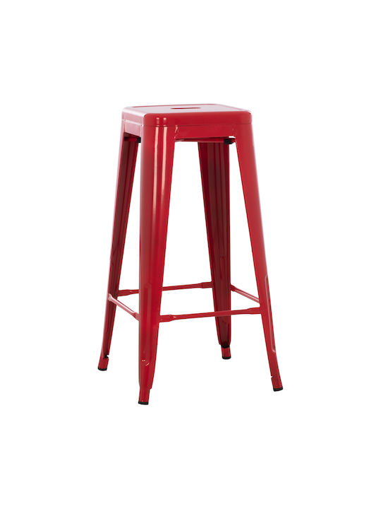 Stool for Bar Outdoor Melita-pro Red 43x43x78cm