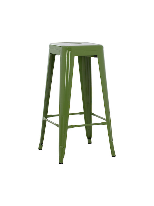 Stool for Bar Outdoor Light Light Olive Green 43x43x78cm