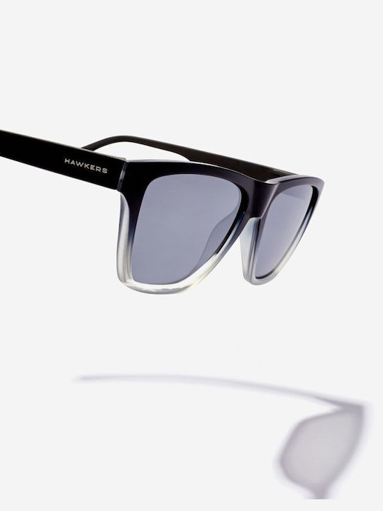 Hawkers Unisex Γυαλιά Ηλίου με Μαύρο Κοκκάλινο Σκελετό και Γκρι Polarized Φακό