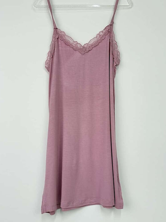 Sorrisino Summer Women's Robe with Pink Nightgown