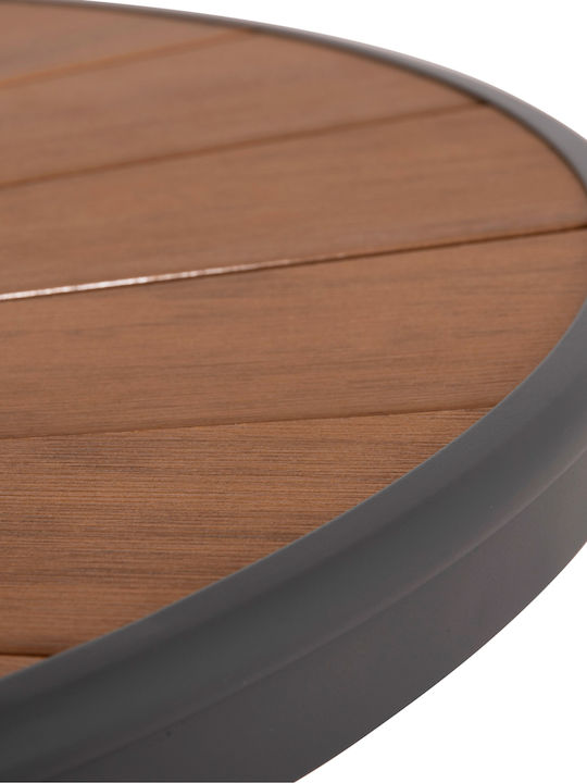 Маса Алуминиево Стабилна Telamo Anthracite-natural 160x90x73бр
