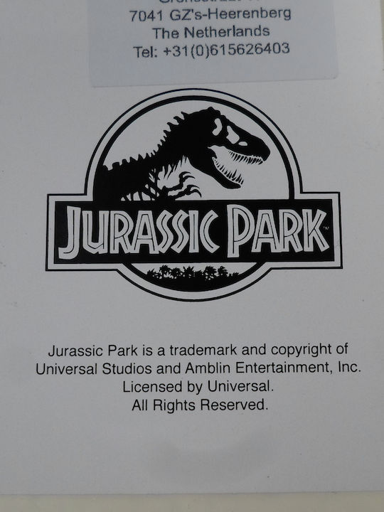 Heroes Inc Jurassic Park Logo Black T-shirt Sealed