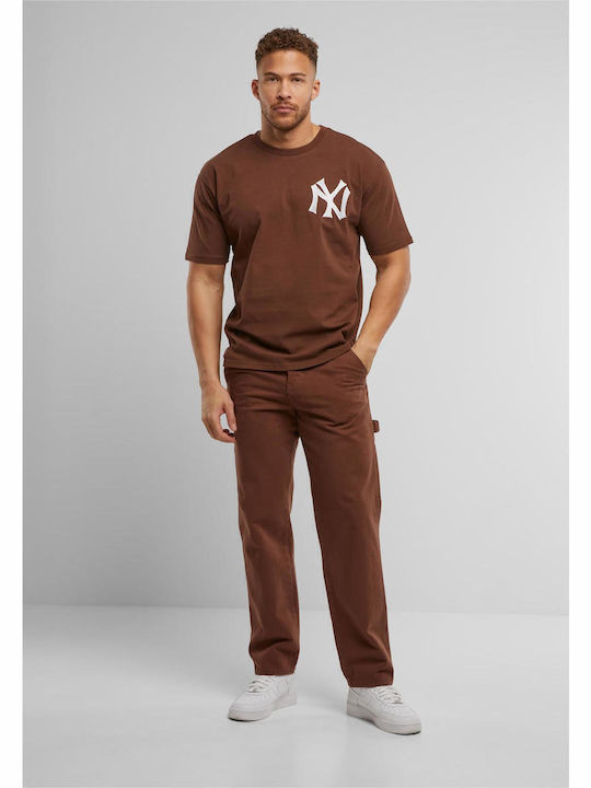 Trousers in Straight Line Brown