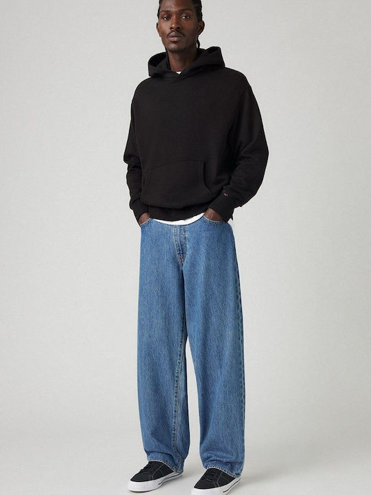 578 Ανδρικό Παντελόνι Τζιν με Relaxed Baggy Εφαρμογή Indigo