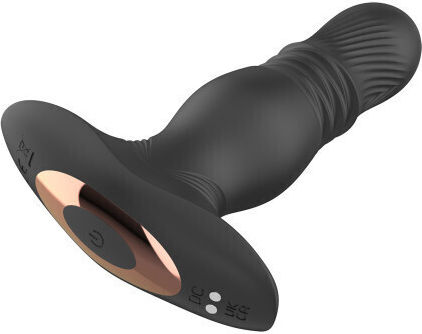 ToyBox Anal Plug with Wireless Functionality and Vibration Black