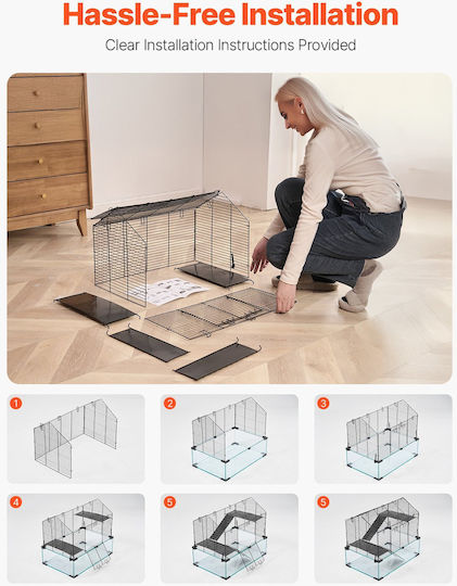 Vevor Cușcă pentru Rozătoare 22.8x15x21.3cm