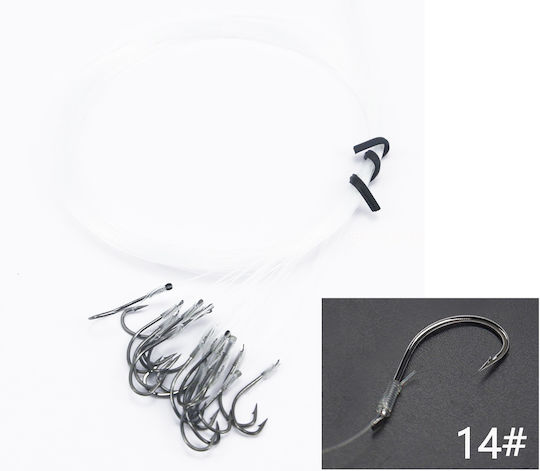 Fir de pescuit Tpster cârlig 14# 50cm 35buc 37016