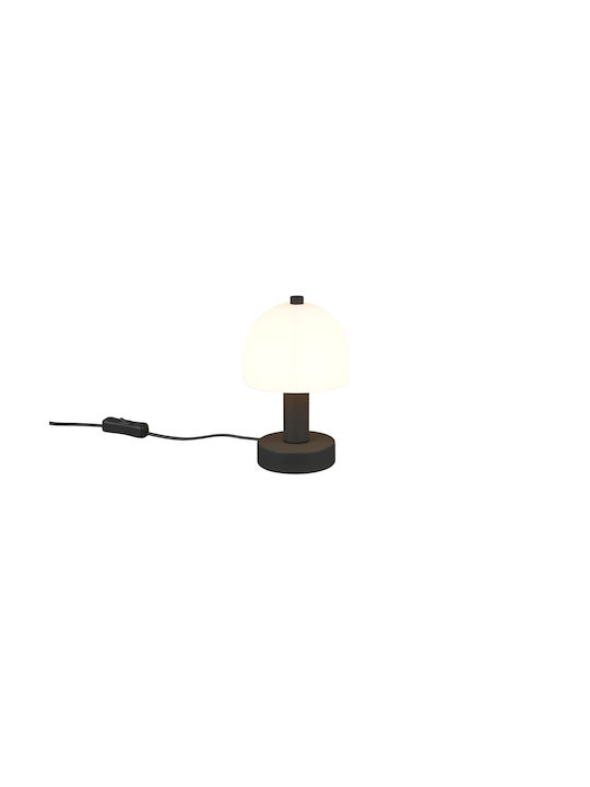 Trio Lighting Decorative Lamp Mushroom with Socket for Bulb E14 Black