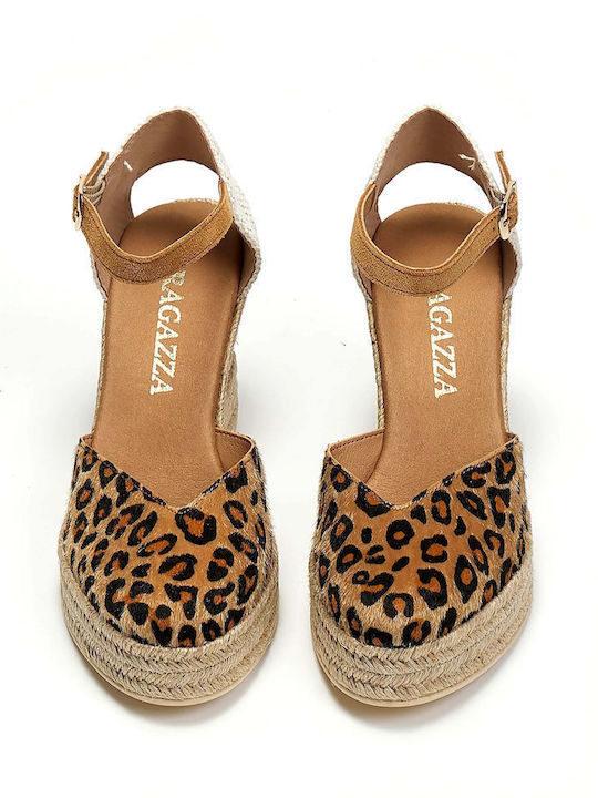 Women's Platform Espadrilles Tabac Brown