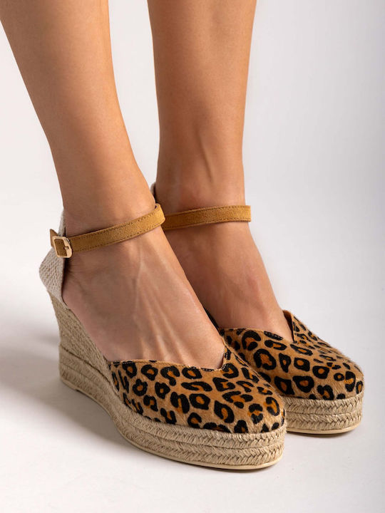 Women's Platform Espadrilles Tabac Brown