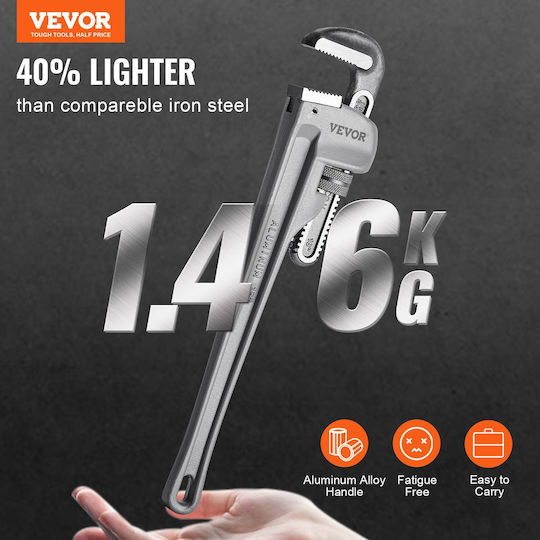 Vevor Σετ Kάβουρες Υδραυλικών 10" 254mm 3τμχ