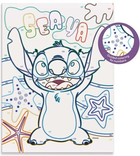 Happihobbi Рисуване и рамка по номера Disney Stitch 1038-41035