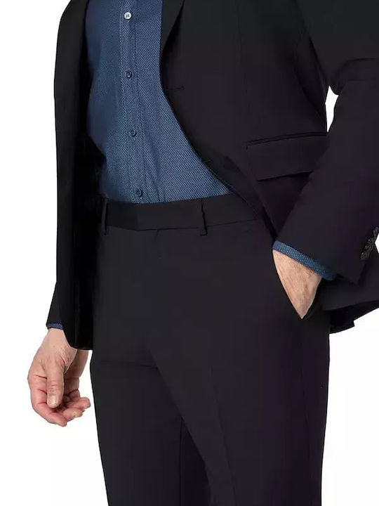 Men's Summer Suit Slim Fit Dark Blue