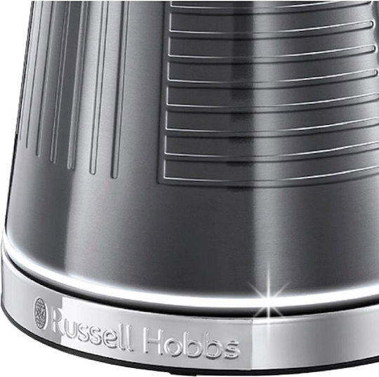 Russell Hobbs Geo Steel Reisekessel 1.7Es 2400W Grau