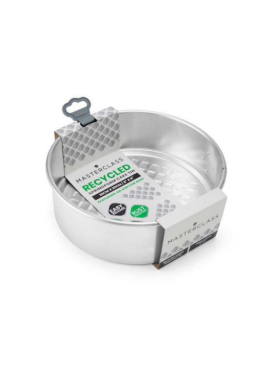 Kitchen Craft Formă de Patiserie pentru Chec Rotund din Aluminiu cu Bază Detașabilă 21.5x21.5x7buc 1buc